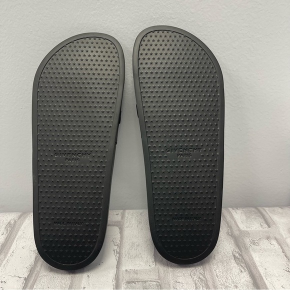 Givenchy Men\'s Logo Slide Sandals in Black and White - Size 9 - NWT main image 8